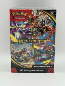 Pokémon TCG Mega Evolution Booster Bundle 6 Packs Sealed Factory Fresh - Bild 1 von 2