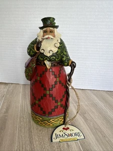 "Estatuilla de resina de Papá Noel irlandés Jim Shore Heartwood Creek, etiqueta original de 7""" - Imagen 1 de 6