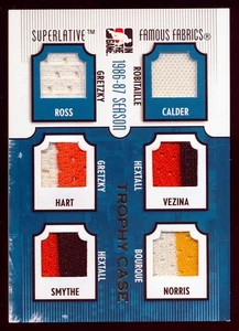 2009-10 ITG Superlative Jersey Gold Gretzky Hextall Robitaille Bourque 1 OF 1 - Picture 1 of 2