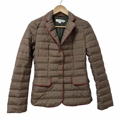 Chaqueta Boden Mujer Plumón A Cuadros Acolchada Cuello Talla 2 Marrón Clásico Campo Foto 1 de 4