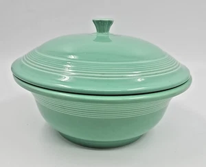 Fiestaware Sea Mist Green 2 Qt. Round Covered Casserole Dish with Lid - Picture 1 of 6