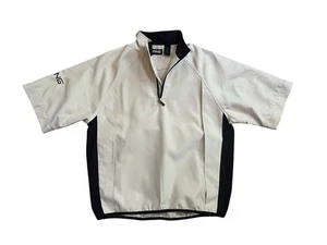 VINTAGE PING Collection Golf Pullover Men XS Beige Black Windbreaker Golfing - Picture 1 of 7