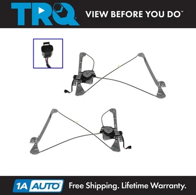 Par de regulador e motor de janela de energia TRQ para Pontiac Grand Am Oldsmobile Alero - Imagem 1 de 4