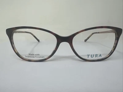 ¡MARCOS DE DISEÑO! Monturas de gafas para mujer Tura R556 púrpura tortuga 54-17-135 D59 Foto 1 de 4