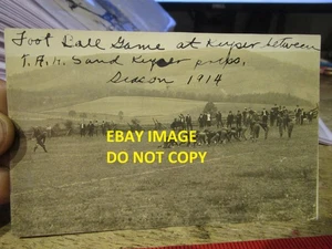 RARE OLD PICTURE PHOTO Real Postcard Keyser West Virginia Terra Alta Football - Picture 1 of 2