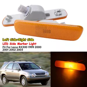2X/Pair Front Bumper Side Marker Corner Light Assembly For Lexus RX300 1999-2003 - Picture 1 of 7