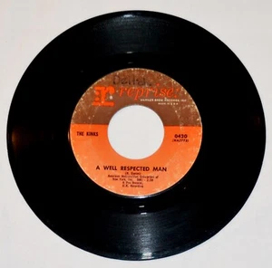The Kinks 1965 A Well Respected Man/Such A Shame First Press 45 Single VG Vinyl - Picture 1 of 2