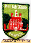 Vintage Williamsburg Virginia Jacket Patch Travel Souvenir