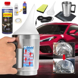 300g Kit Lucidatura Polimero Pulizia Rinnova Fari Elimina Graffi Fanali Auto IT - Foto 1 di 10