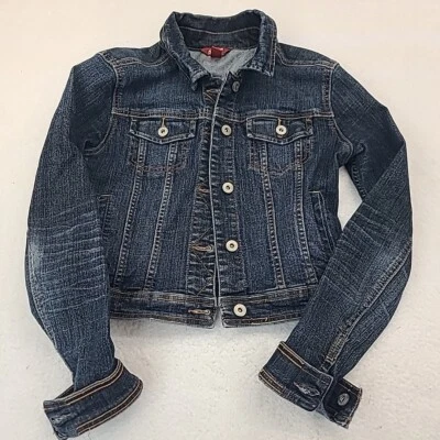 Chaqueta de mezclilla ARIZONA para mujer grande azul Jean corta motociclista camionero bolsillos chaqueta Foto 1 de 4