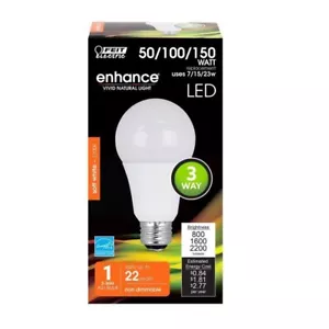 Feit Enhance A21 E26 (Medium) LED Bulb Soft White 50/100/150 Watt - Picture 1 of 1