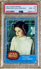 1977 Topps Star Wars #5 Princess Leia Organa PSA 8 New Grade And Dead Centered!