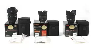 【N.Mint】SIGMA 24-70mm F2.8 IF EX DG Lens and 2 others (3 lenses in total) - Picture 1 of 9