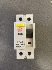Wylex WRS100/2 100A 30mA RCD 100 Amp Type AC Consumer Unit Circuit Breaker Main - Picture 1 of 8