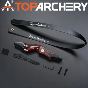 Bogenschießen 60" Takedown Recurvebogen Holz Riser für RH/LH Jagdziel 25-50lbs - Bild 1 von 24