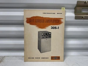 Collins R-F Linear Amplifier Model 30S-1 Vintage Manuals Book - Zdjęcie 1 z 7