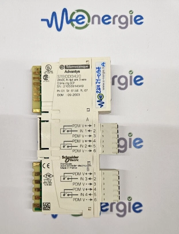 Schneider Telemecanique Advantys STB DDI3420 STBDDI3420 démonté fonctionnel - Photo 1/1