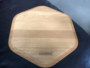 LONGABERGER BASKET WOODCRAFTS Hexagonal Wood Lid - 8.5" - Picture 1 of 5