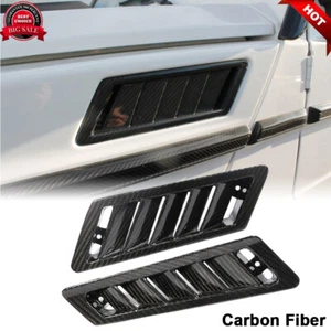 For Benz G-Class W463 G550 G63 G65 2004-18 DRY CARBON Side Air Vent Fender Cover - Foto 1 di 12