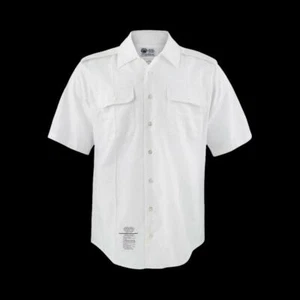 U.S MILITARY ARMY ISSUE WHITE DRESS SHIRT MEN'S SHORT SLEEVE LARGE & X-LARGE NEW - Picture 1 of 15