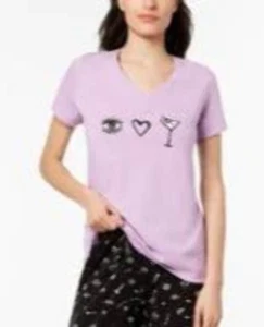 Hue Printed Pajama Top S - Picture 1 of 1