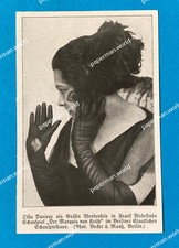 Tilla Durieux in Der Marquis von Keith von Franz Wedekind  1920