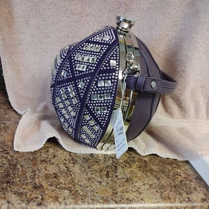 HANDBAG Bottari Disco Ball Large SILVER-TONE Hardware Crossbody Strap - Picture 1 of 11