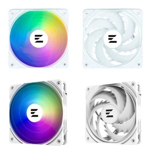 ZALMAN PC FAN / PWM ARGB LED White 120 mm PC Case fan/ System Cooling / 4PACK - Picture 1 of 14