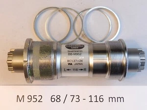 Shimano XTR BB M952 - 116 Octalink Triple pedalier / NOS Mtb Retro - Imagen 1 de 4