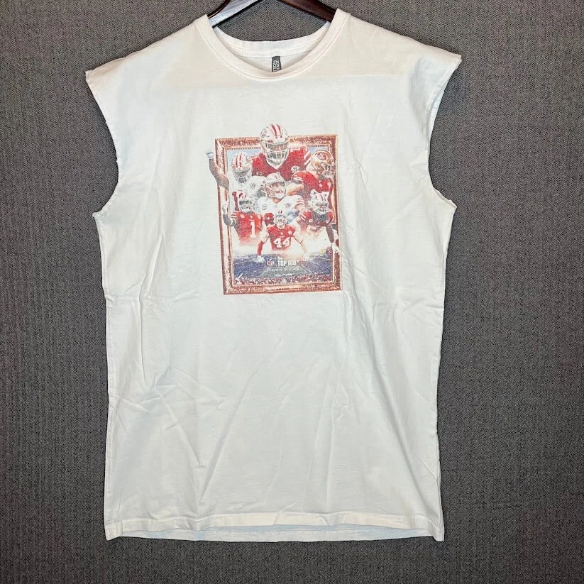 Camiseta sin mangas Cotton Heritage para hombre XL blanca 2022 Top 100 jugadores 49ers marco NFL  Foto 1 de 4