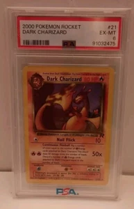 2000 Pokemon TCG Team Rocket 1st Edition Dark Charizard 21/82 PSA 6 EX-MT - Bild 1 von 5