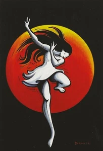 Postcard Eric Drooker "Joy" (Dancer) MINT Unused - Picture 1 of 1
