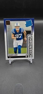 2024 Panini Donruss - Rated Rookies Throwbacks #14 Laiatu Latu (RC) - Picture 1 of 2