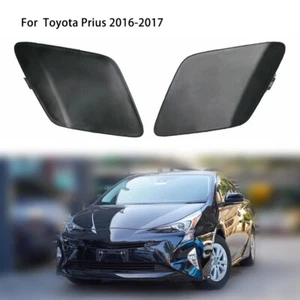 Stylish Black Bumper Tow Hook Eye Cover for Prius 2016 2017 Left & Right Side - Picture 1 of 6