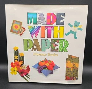 Made With Paper by Florence Temko HC w/DJ Origami Pop-Ups Papermaking - Picture 1 of 6