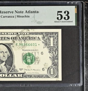 SACRE PMG53 STAR NOTE WITH AS MADE INK SMEARs-NOT ERROR BUT HARDER TO FIND 6601* - Picture 1 of 3