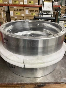 (pair) Weds 60H 19x5 Reverse Outer Lip Polished - Picture 1 of 2