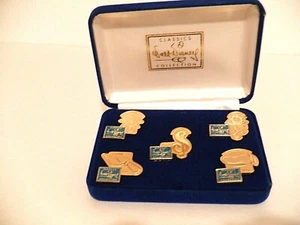 WDCC 5 year Anniversary Gold Tone Production Mark Pins - Picture 1 of 10