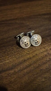 Gemelli teschio argento con diamanti - Foto 1 di 3