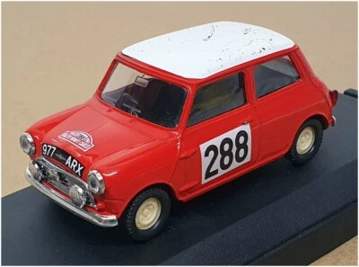 Vitesse 1/43 Scale 58SM77 - Morris Mini #288 Monte Carlo 1963 - Red/White Roof - Image 1 of 4