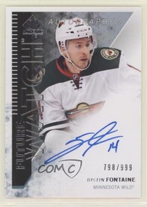 2013-14 SP Authentic Future Watch /999 Justin Fontaine #281 Rookie Auto RC
