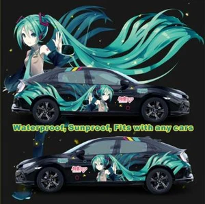 Anime ITASHA Hatsune Miku Car Wrap Car Stickers Car Decal Fits with any cars  - Picture 1 of 10