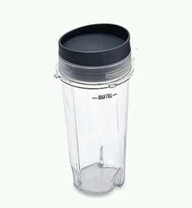 Ninja taza y tapa de una sola porción 16 oz BL770 BL780 BL660 licuadora ultima/profesional - Imagen 1 de 8