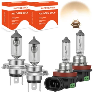 For Nissan Versa 2012-2017 4X 3400K Halogen Headlight High/Low Fog Light Bulb BP - Picture 1 of 12