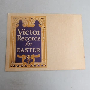 Folleto volante tarjeta publicitaria lista de precios Victor Records for Easter 1925 - Imagen 1 de 3