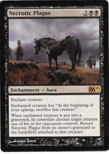 Necrotic Plague *Rare* Magic MtG x1 M11 MP