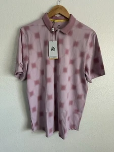 Under Armour Curry Golf All Over Print Polo Shirt Pickleball Men’s Size Large - Picture 1 of 6
