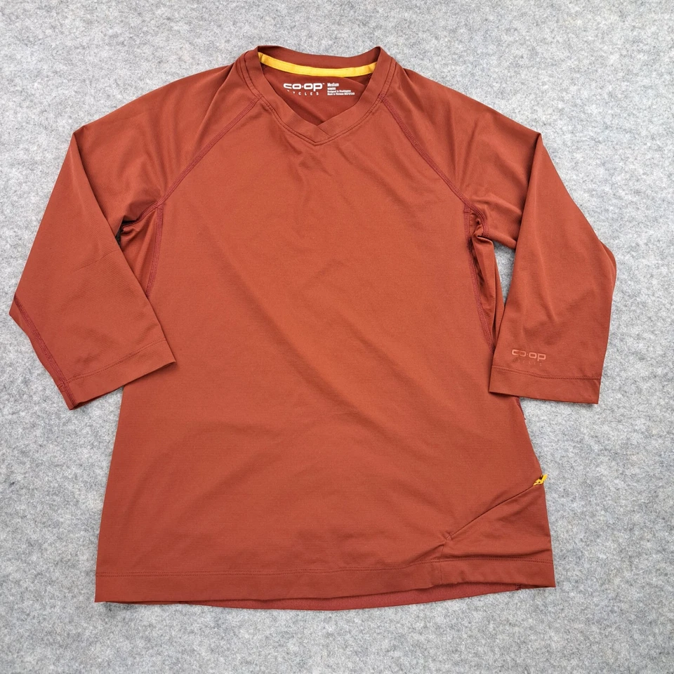 Camisa feminina REI Co-op Cycles laranja média manga longa elástica ao ar livre - Imagem 1 de 4