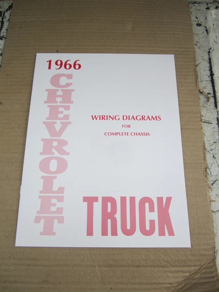 1966 CHEVROLET ГРУЗОВИК МОНТАЖНАЯ СХЕМА БУКЛЕТ  - Изображение 1 из 1