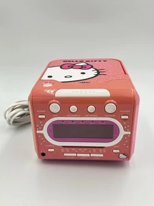 Hello Kitty CD Player AM/FM Radio Wecker 2014 Sanrio getestet funktioniert - Bild 1 von 8